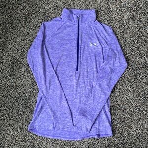 Women’s Under Armour 1/2 Zip purple Size Small Loose Fit